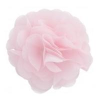 Simplicity Large Chiffon Rose 3D Motif Applique Pale Pink
