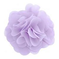 Simplicity Large Chiffon Rose 3D Motif Applique Lilac