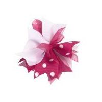 simplicity grosgrain organza ribbon cluster cerise pink