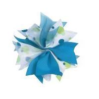 Simplicity Grosgrain & Organza Ribbon Cluster Turquoise