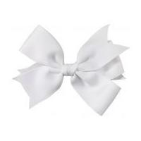 Simplicity Large Grosgrain Ribbon Bow White