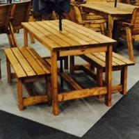 six seater outdoor pub style table set