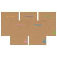 silvine premium recycled kraft a5 notebook 80 pages krnba5ac