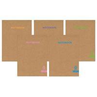 silvine premium recycled kraft a4 notebook 80 pages krnba4ac