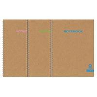 Silvine Premium Recycled Kraft Twin Wire A4 Notebook 80 Pages KRTWA4AC
