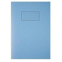 Silvine A4 Exercise Book Plain 75gsm 80 Pages Blue Pack of 10 EX114