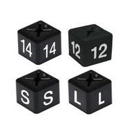 Size Cube for Size 12 11x11mm Black Pack of 50 SCB12