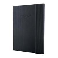Sigel CONCEPTUM Black Hardcover Lined A4 Notebook with Magnetic
