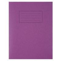 Silvine Exercise Book Ruled and Margin 80 Pages Purple Pack of 10