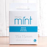 silhouette mint 15x15mm stamp kit 381020