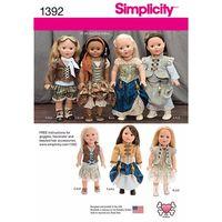 Simplicity Steampunk Costume for 18 Doll 381926