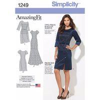 Simplicity Ladies\' & Miss Plus\' Amazing Fit Dress in Two Lengths 381754