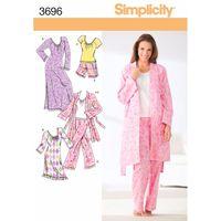 Simplicity Ladies Sleepwear 382797
