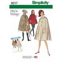 simplicity ladies vintage 1960s cape in two lengths 382937