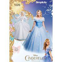 Simplicity Disney Cinderella and Fairy Godmother Ladies Costumes 377201