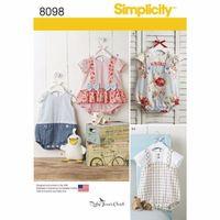 Simplicity Babies Rompers Sandals and Stuffed Duck 383075