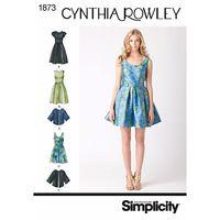 Simplicity Ladies and Miss Petite Dresses Cynthia Rowley Collection 382581