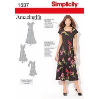 simplicity ladies and plus size amazing fit dress 382347