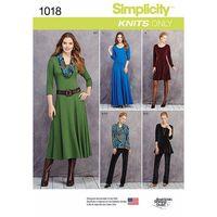 Simplicity Ladies Petite Size Knit Dresses, Tunics, Pant & Cowl 377191