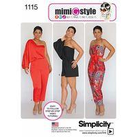 Simplicity Ladies Long or Short Jumpsuit from Mimi G 377685