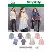 Simplicity Ladies Shirt with Fabric Variations 377180