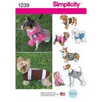 simplicity dog coats in three sizes 381665