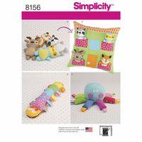 simplicity pattern 8156 stuffed animals with pillow house and stuffed  ...