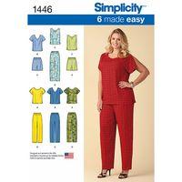 simplicity six made easy pull on tops and trousers or shorts for plus  ...