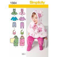 Simplicity Babies\' Top, Trousers, Bib, and Blanket Wrap 382415