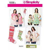 Simplicity Childs and Ladies Aprons 382610
