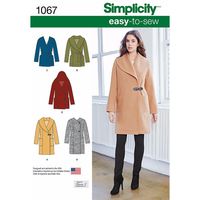 simplicity ladies easy to sew jacket or coat 377617