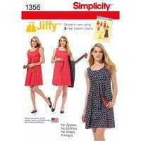Simplicity Ladies Jiffy Reversible Wrap Dress 381940