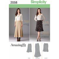 Simplicity Ladies and Plus Size Amazing Fit Skirt 382632