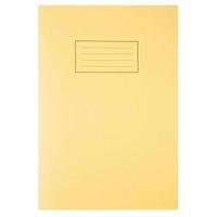 Silvine A4 Exercise Book Ruled and Margin 80 Pages Yellow Pack of 10