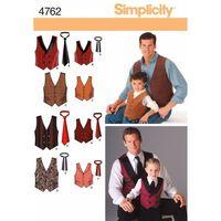 Simplicity Boys and Men Vests and Ties 382929