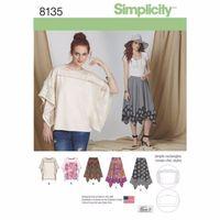 simplicity pattern 8135 ladies easy to sew skirt in three lengths and  ...