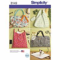 Simplicity Pattern 8149 Totes and Dog Travel Bed 383133