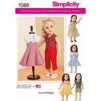 Simplicity 18in Doll Clothes 377643