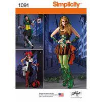 Simplicity Ladies Super Villainess Costumes 377648