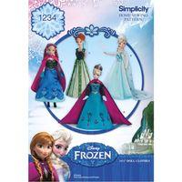 Simplicity Disney\'s Frozen 11½ Doll Clothes 381659