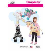 Simplicity Stuffed Zebra, Unicorn, Pegasus and Giraffe 381805