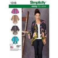 Simplicity Ladies Kimono Jackets 381846