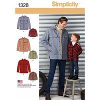 Simplicity Boys and Mens Shirt Jacket 381874