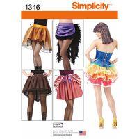 simplicity ladies costume skirts and bustles 381925