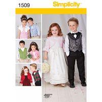 Simplicity Child\'s Vest, Bolero and Bow Tie 382335
