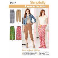 simplicity learn to sew ladies knit and woven trousers 382641