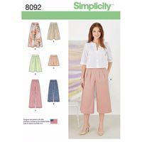 Simplicity Ladies Skirts Trousers Culottes and Shorts 383061