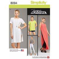 Simplicity Ladies Miss Petite Tunic With Length Variations Shorts And Knit Leggings 383064