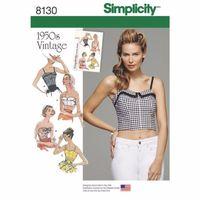 simplicity pattern 8130 ladies 1950s vintage tops and cropped tops 383 ...