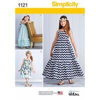Simplicity Childs and Girls Pullover Dresses 377689